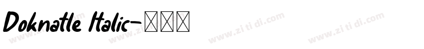 Doknatle Italic字体转换